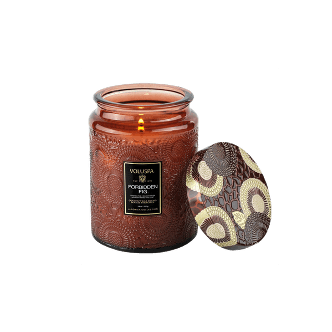 Hovedbilde Voluspa Forbidden Fig Large Jar Candle 100timer