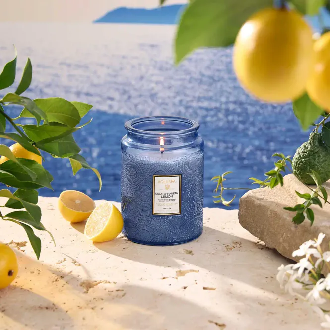Hovedbilde Voluspa Large Jar Candle - Mediterranean Lemon
