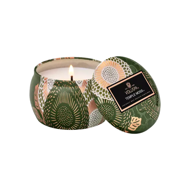Hovedbilde Voluspa Temple Moss Mini Tin Candle 25timer