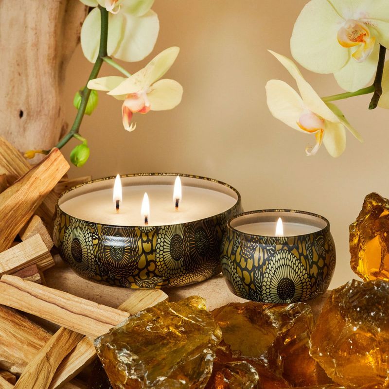 Voluspa Baltic Amber 3-Wick Tin Candle 40timer