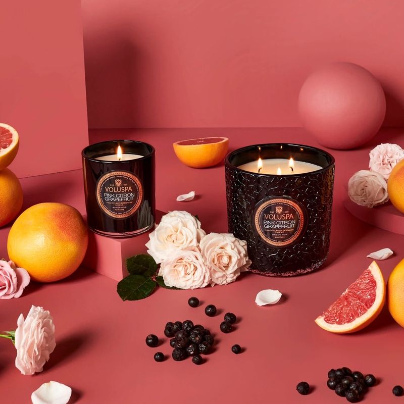 Voluspa Pink Citron Grapefruit Petite Jar 35timer