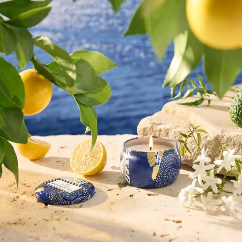 Voluspa Mini Tin Candle - Mediterranean Lemon