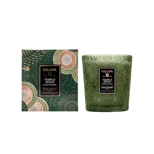 Voluspa Temple Moss Classic Boxed Candle 60timer