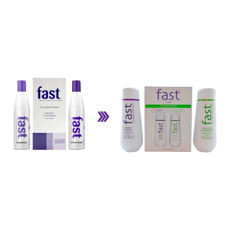 NISIM FAST Shampoo & Conditioner 2x 295ml