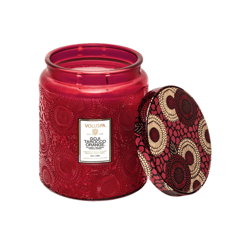 Voluspa Goji Tarocco Orange LUXE Jar Candle 140timer