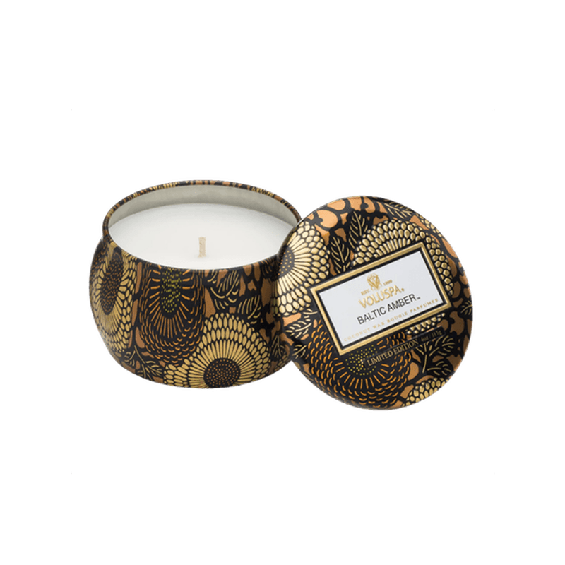 Voluspa Baltic Amber Mini Tin Candle 25timer