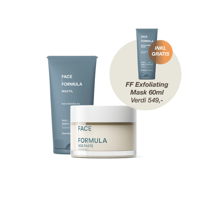 Hovedbilde Face Formula Kit: Niactil 100ml, SOS Paste & ...